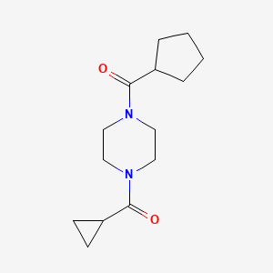 Cyclopentyl-[4-(cyclopropanecarbonyl)piperazin-1-yl]methanone
