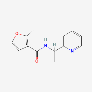 2-methyl-N-(1-pyridin-2-ylethyl)furan-3-carboxamide