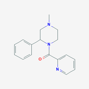 molecular formula C17H19N3O B7515286 (4-Methyl-2-phenylpiperazin-1-yl)-pyridin-2-ylmethanone 