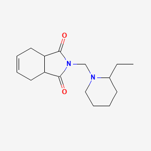 molecular formula C16H24N2O2 B7515304 2-[(2-Ethylpiperidin-1-yl)methyl]-3a,4,7,7a-tetrahydroisoindole-1,3-dione 