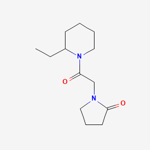 molecular formula C13H22N2O2 B7515311 1-[2-(2-Ethylpiperidin-1-yl)-2-oxoethyl]pyrrolidin-2-one 