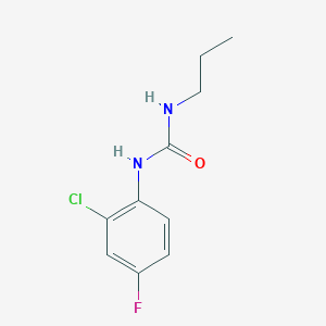 molecular formula C10H12ClFN2O B7515346 1-(2-Chloro-4-fluorophenyl)-3-propylurea 
