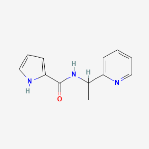 molecular formula C12H13N3O B7515380 N-[1-(pyridin-2-yl)ethyl]-1H-pyrrole-2-carboxamide 