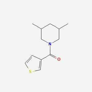molecular formula C12H17NOS B7515399 (3,5-Dimethylpiperidin-1-yl)-thiophen-3-ylmethanone 