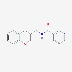 molecular formula C16H16N2O2 B7515420 N-(3,4-dihydro-2H-chromen-3-ylmethyl)pyridine-3-carboxamide 