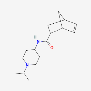 N-(1-propan-2-ylpiperidin-4-yl)bicyclo[2.2.1]hept-5-ene-2-carboxamide