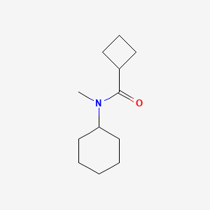 molecular formula C12H21NO B7515492 N-环己基-N-甲基环丁烷甲酰胺 