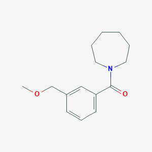 molecular formula C15H21NO2 B7515604 Azepan-1-yl-[3-(methoxymethyl)phenyl]methanone 