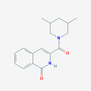 molecular formula C17H20N2O2 B7515632 3-(3,5-dimethylpiperidine-1-carbonyl)-2H-isoquinolin-1-one 