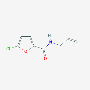 molecular formula C8H8ClNO2 B7515646 5-chloro-N-prop-2-enylfuran-2-carboxamide 