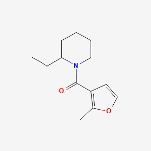 molecular formula C13H19NO2 B7515654 (2-Ethylpiperidin-1-yl)-(2-methylfuran-3-yl)methanone 