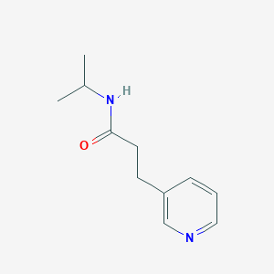 molecular formula C11H16N2O B7515664 N-propan-2-yl-3-pyridin-3-ylpropanamide 