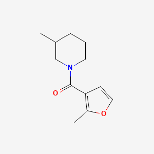molecular formula C12H17NO2 B7515703 (2-Methylfuran-3-yl)-(3-methylpiperidin-1-yl)methanone 