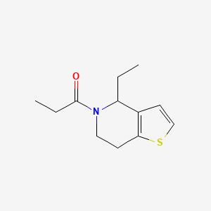 molecular formula C12H17NOS B7515711 1-(4-ethyl-6,7-dihydro-4H-thieno[3,2-c]pyridin-5-yl)propan-1-one 