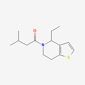 molecular formula C14H21NOS B7515715 1-(4-ethyl-6,7-dihydro-4H-thieno[3,2-c]pyridin-5-yl)-3-methylbutan-1-one 
