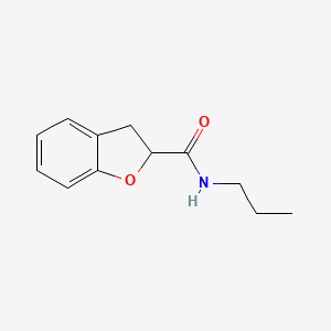 molecular formula C12H15NO2 B7515721 N-propyl-2,3-dihydro-1-benzofuran-2-carboxamide 