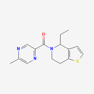 molecular formula C15H17N3OS B7515726 (4-ethyl-6,7-dihydro-4H-thieno[3,2-c]pyridin-5-yl)-(5-methylpyrazin-2-yl)methanone 