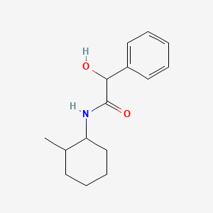molecular formula C15H21NO2 B7515763 2-hydroxy-N-(2-methylcyclohexyl)-2-phenylacetamide 