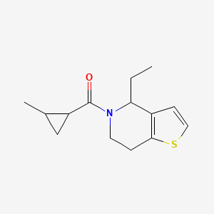 molecular formula C14H19NOS B7515783 (4-ethyl-6,7-dihydro-4H-thieno[3,2-c]pyridin-5-yl)-(2-methylcyclopropyl)methanone 