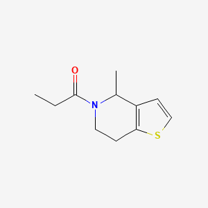 molecular formula C11H15NOS B7515809 1-(4-methyl-6,7-dihydro-4H-thieno[3,2-c]pyridin-5-yl)propan-1-one 