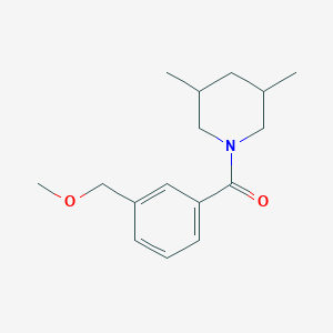 molecular formula C16H23NO2 B7515821 (3,5-Dimethylpiperidin-1-yl)-[3-(methoxymethyl)phenyl]methanone 