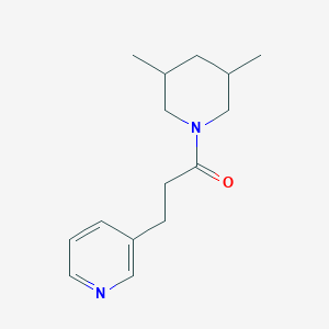 molecular formula C15H22N2O B7515851 1-(3,5-Dimethylpiperidin-1-yl)-3-pyridin-3-ylpropan-1-one 