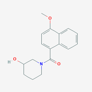 molecular formula C17H19NO3 B7515857 (3-Hydroxypiperidin-1-yl)-(4-methoxynaphthalen-1-yl)methanone 