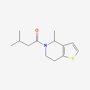 molecular formula C13H19NOS B7515864 3-methyl-1-(4-methyl-6,7-dihydro-4H-thieno[3,2-c]pyridin-5-yl)butan-1-one 