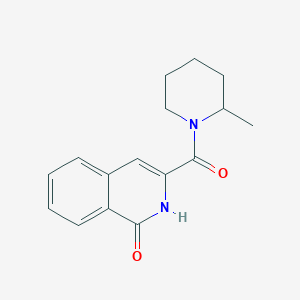 molecular formula C16H18N2O2 B7515865 3-(2-methylpiperidine-1-carbonyl)-2H-isoquinolin-1-one 