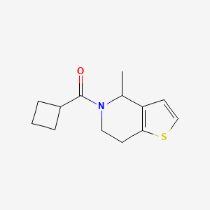 molecular formula C13H17NOS B7515900 cyclobutyl-(4-methyl-6,7-dihydro-4H-thieno[3,2-c]pyridin-5-yl)methanone 