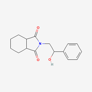 molecular formula C16H19NO3 B7515917 2-(2-Hydroxy-2-phenylethyl)-3a,4,5,6,7,7a-hexahydroisoindole-1,3-dione 