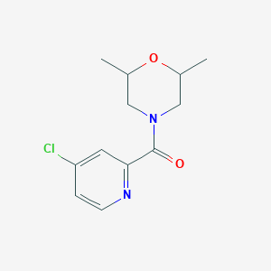 molecular formula C12H15ClN2O2 B7515919 (4-Chloropyridin-2-yl)-(2,6-dimethylmorpholin-4-yl)methanone 