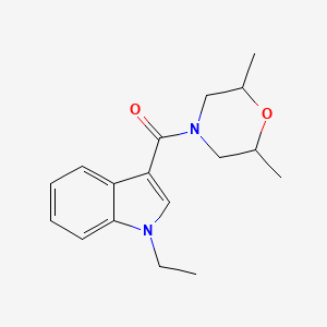 molecular formula C17H22N2O2 B7515930 (2,6-Dimethylmorpholin-4-yl)-(1-ethylindol-3-yl)methanone 