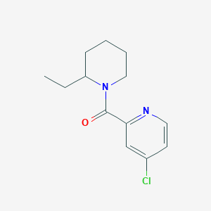 molecular formula C13H17ClN2O B7515935 (4-Chloropyridin-2-yl)-(2-ethylpiperidin-1-yl)methanone 