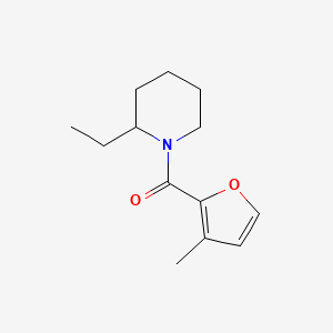 molecular formula C13H19NO2 B7515945 (2-Ethylpiperidin-1-yl)-(3-methylfuran-2-yl)methanone 