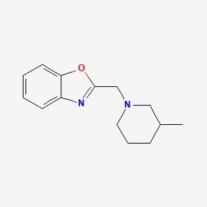 molecular formula C14H18N2O B7516032 2-[(3-Methylpiperidin-1-yl)methyl]-1,3-benzoxazole 
