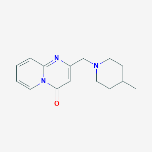 molecular formula C15H19N3O B7516048 2-[(4-Methylpiperidin-1-yl)methyl]pyrido[1,2-a]pyrimidin-4-one 