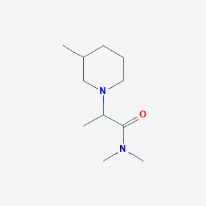 molecular formula C11H22N2O B7516051 N,N-dimethyl-2-(3-methylpiperidin-1-yl)propanamide 