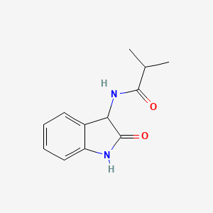molecular formula C12H14N2O2 B7516078 2-methyl-N-(2-oxo-1,3-dihydroindol-3-yl)propanamide 