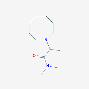 molecular formula C12H24N2O B7516127 2-(azocan-1-yl)-N,N-dimethylpropanamide 