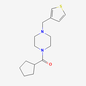 molecular formula C15H22N2OS B7516153 Cyclopentyl-[4-(thiophen-3-ylmethyl)piperazin-1-yl]methanone 