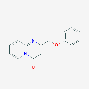 molecular formula C17H16N2O2 B7516157 9-Methyl-2-[(2-methylphenoxy)methyl]pyrido[1,2-a]pyrimidin-4-one 