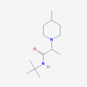 molecular formula C13H26N2O B7516204 N-tert-butyl-2-(4-methylpiperidin-1-yl)propanamide 