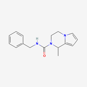 molecular formula C16H19N3O B7516248 N-benzyl-1-methyl-3,4-dihydro-1H-pyrrolo[1,2-a]pyrazine-2-carboxamide 
