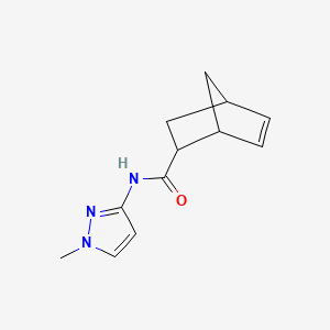 molecular formula C12H15N3O B7516271 N-(1-methylpyrazol-3-yl)bicyclo[2.2.1]hept-5-ene-2-carboxamide 