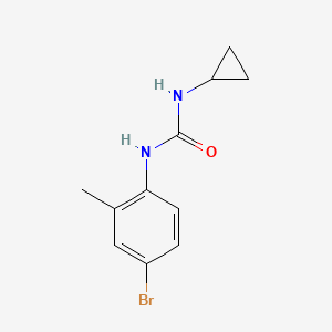 molecular formula C11H13BrN2O B7516272 1-(4-Bromo-2-methylphenyl)-3-cyclopropylurea 