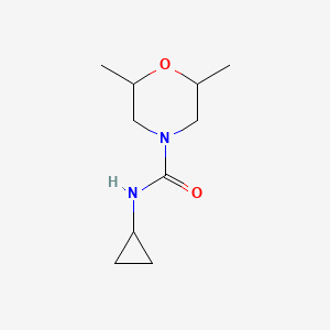 molecular formula C10H18N2O2 B7516305 N-cyclopropyl-2,6-dimethylmorpholine-4-carboxamide 