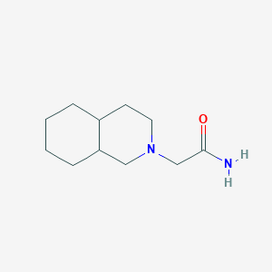 molecular formula C11H20N2O B7516316 2-(3,4,4a,5,6,7,8,8a-octahydro-1H-isoquinolin-2-yl)acetamide 