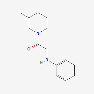 molecular formula C14H20N2O B7516320 2-Anilino-1-(3-methylpiperidin-1-yl)ethanone 