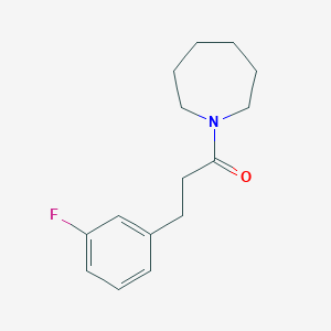 molecular formula C15H20FNO B7516397 1-(Azepan-1-yl)-3-(3-fluorophenyl)propan-1-one 